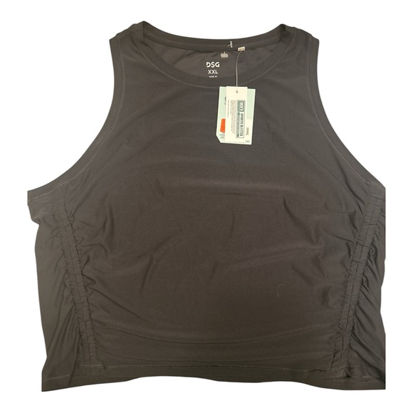 DSG Tops - DSG Women Pure Black Cinch Tank Top Size Extra Extra Large